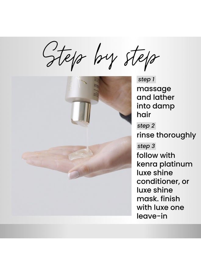 Kenra Platinum Luxe Shine Shampoo/Conditioner | Gold Enriched | All Hair Types | 8.5 fl. Oz (Set) - Image 5